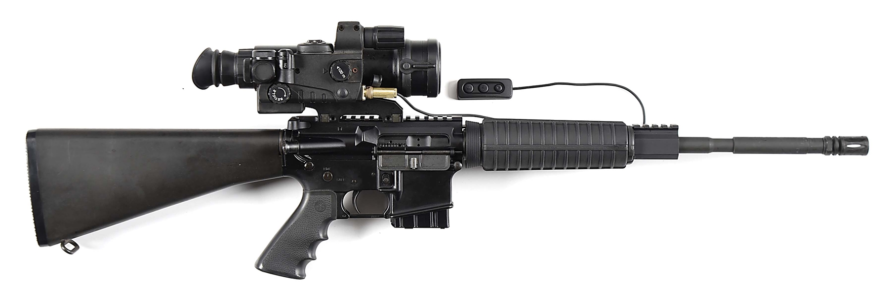 (M) BUSHMASTER XM15-E2S SEMI AUTOMATIC CARBINE WITH YUKON SENTINEL NIGHT VISION SCOPE.