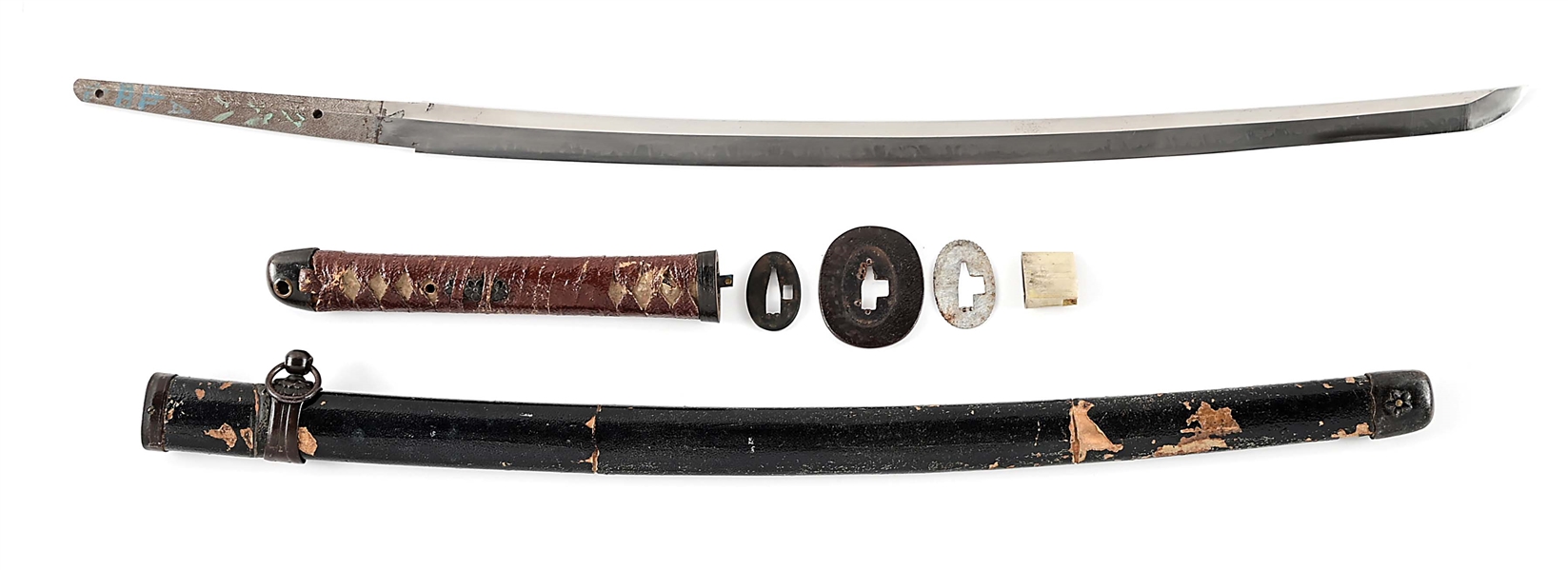 JAPANESE SHIN GUNTO KATANA SIGNED KANEHIDE. 