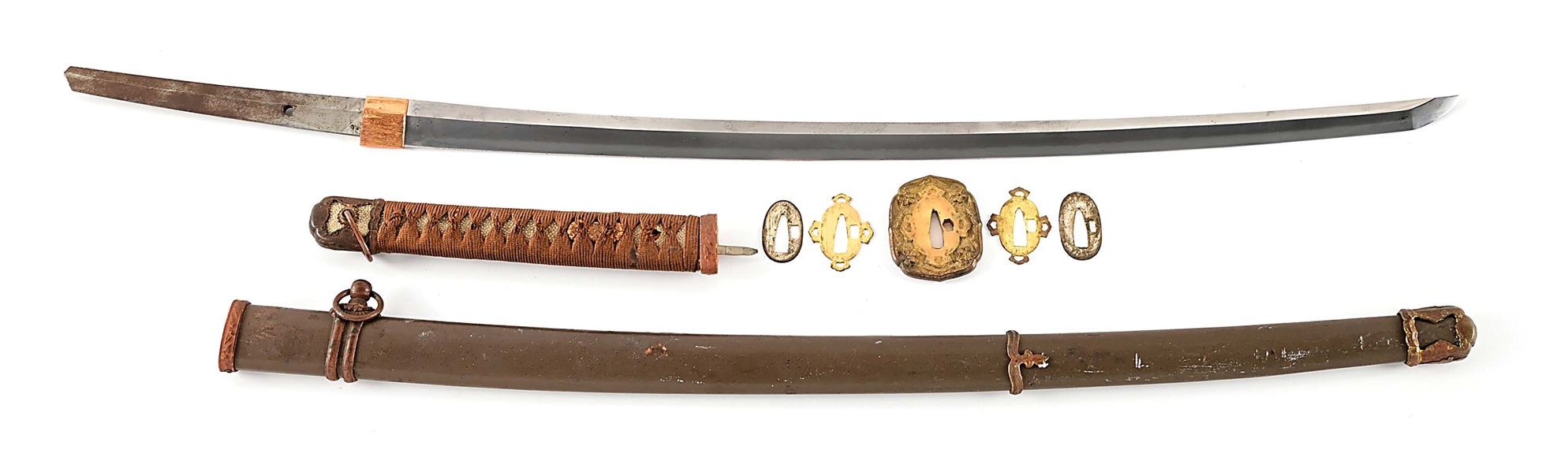 WORLD WAR II JAPANESE SHIN GUNTO KATANA SIGNED NAGAMITSU.