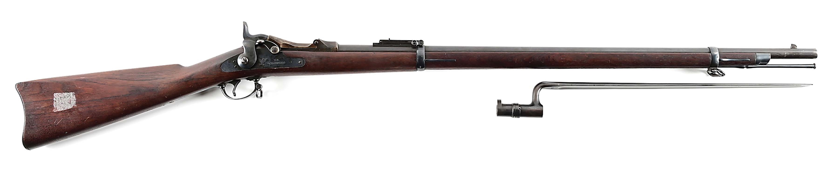 (A) OUTSTANDING U.S. SPRINGFIELD MODEL 1884 TRAPDOOR RIFLE. 