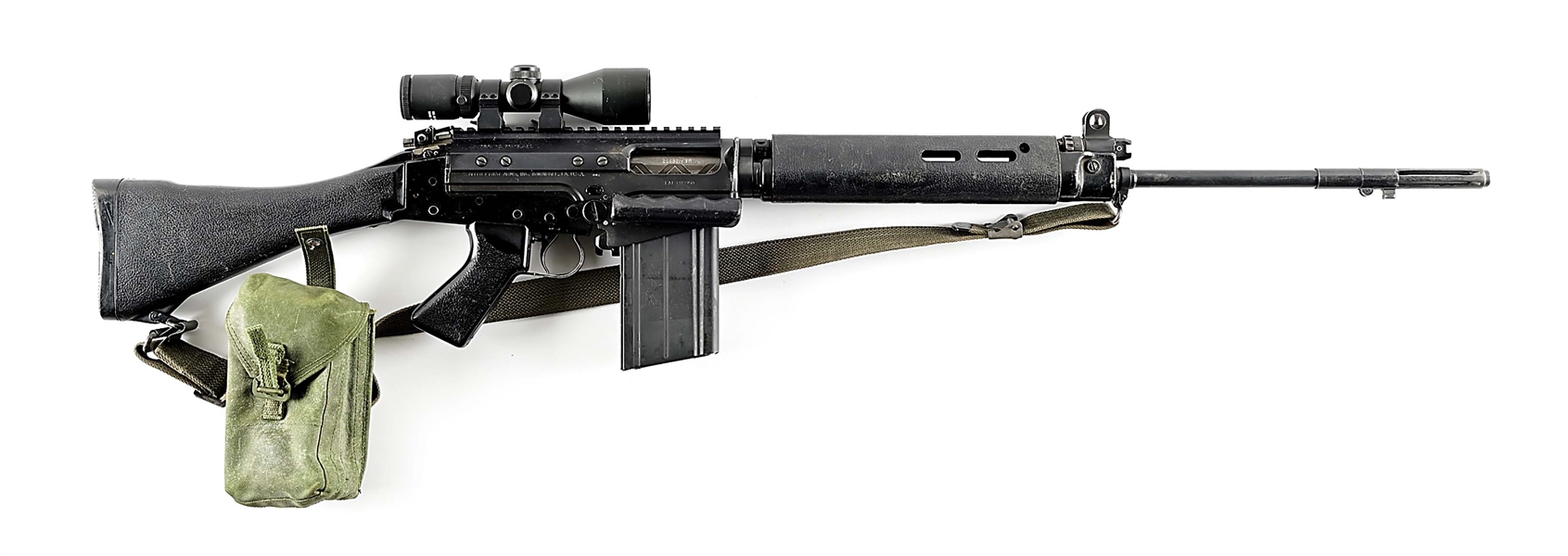 (M) ENTERPRISE ARMS L1A1 SPORTER FAL SEMI AUTOMATIC RIFLE.