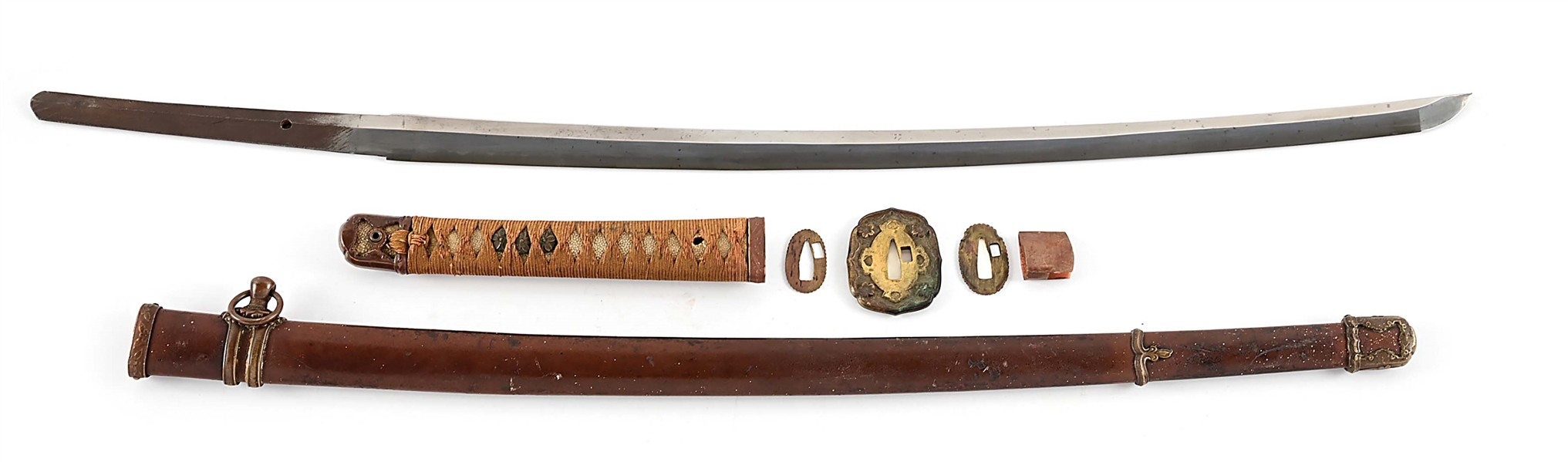 JAPANESE SHIN GUNTO KATANA SIGNED KANEZANE. 