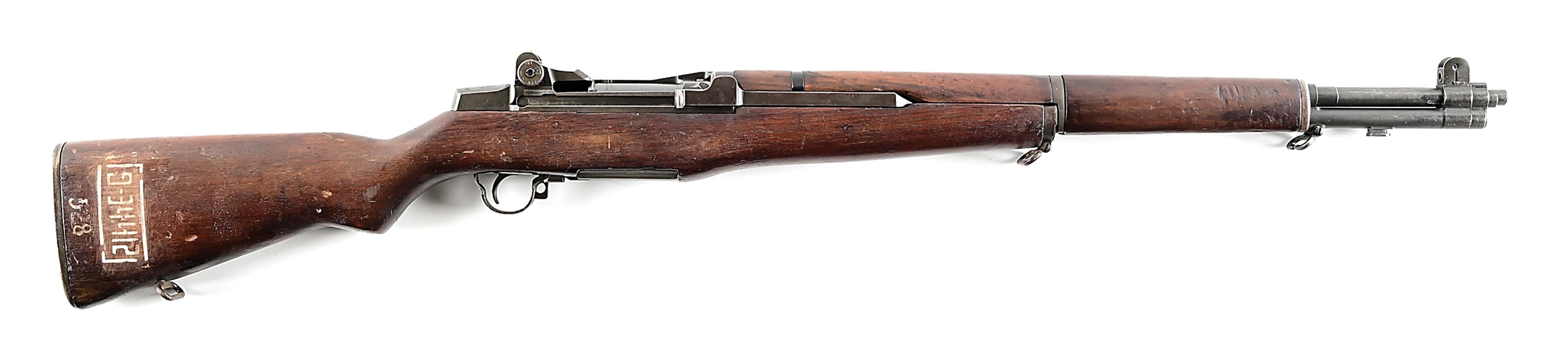 (C) U.S. SPRINGFIELD M1 GARAND SEMI AUTOMATIC RIFLE.