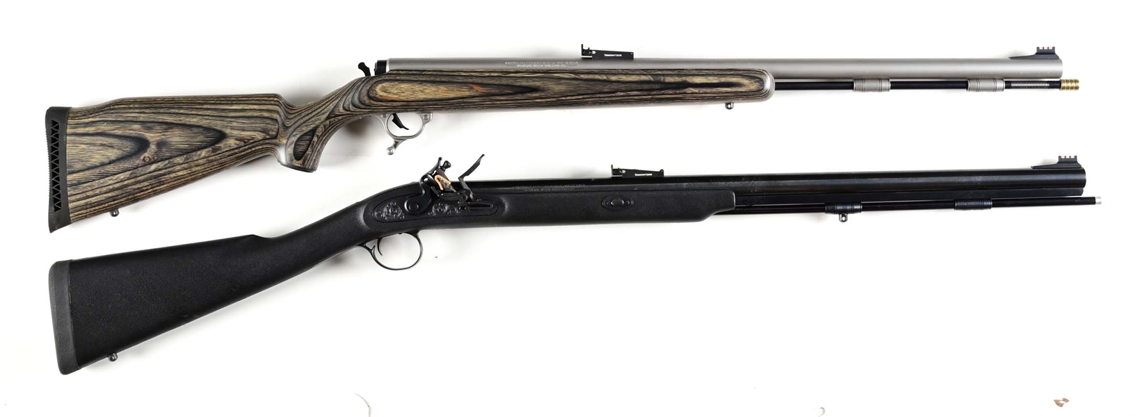 LOT OF 2: THOMPSON CENTER BLACK POWDER RIFLES 