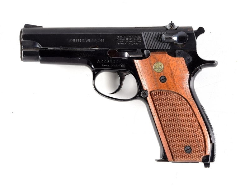 (C) SMITH & WESSON MODEL 39-2 SEMI AUTOMATIC PISTOL 