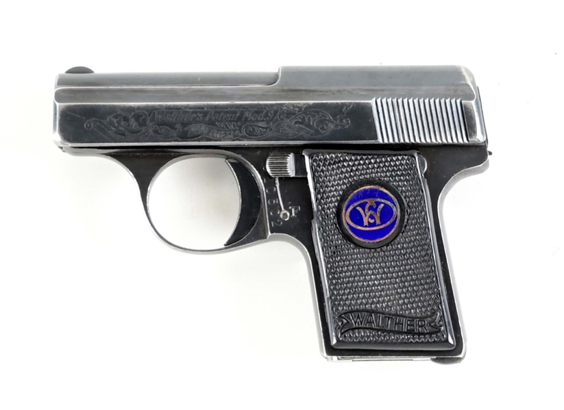 (C) WALTHER MODEL 9B SEMI-AUTOMATIC PISTOL 