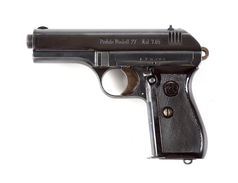 (C) GERMAN OCCUPATION CZ MODELL 27 SEMI AUTOMATIC PISTOL 