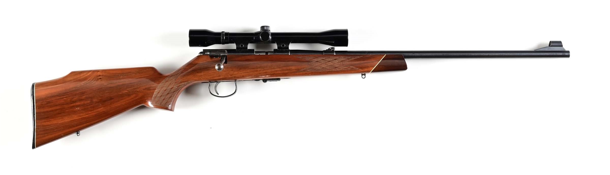 (C) ANSCHUTZ MODEL 141 BOLT ACTION RIFLE. 