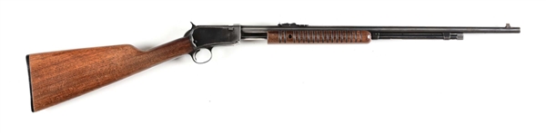 (C) WINCHESTER MODEL 62A SLIDE ACTION TAKEDOWN RIFLE.