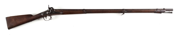 (A) US SPRINGFIELD MODEL 1842 PERCUSSION RIFLED MUSKET.