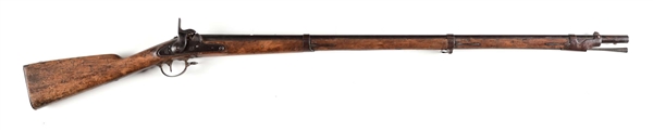 (A) US SPRINGFIELD MODEL 1842 PERCUSSION RIFLED MUSKET.