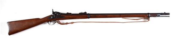 (A) US SPRINGFIELD MODEL 1873 TRAPDOOR RIFLE.