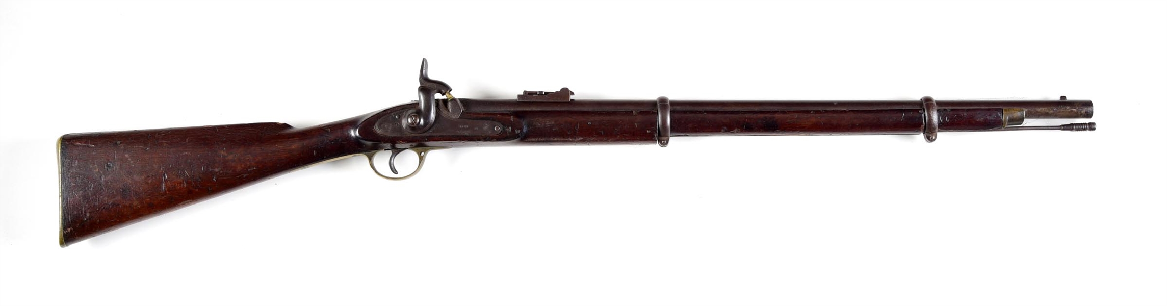 (A) TOWER ENFIELD 2-BAND P1858 PERCUSSION MUSKET.