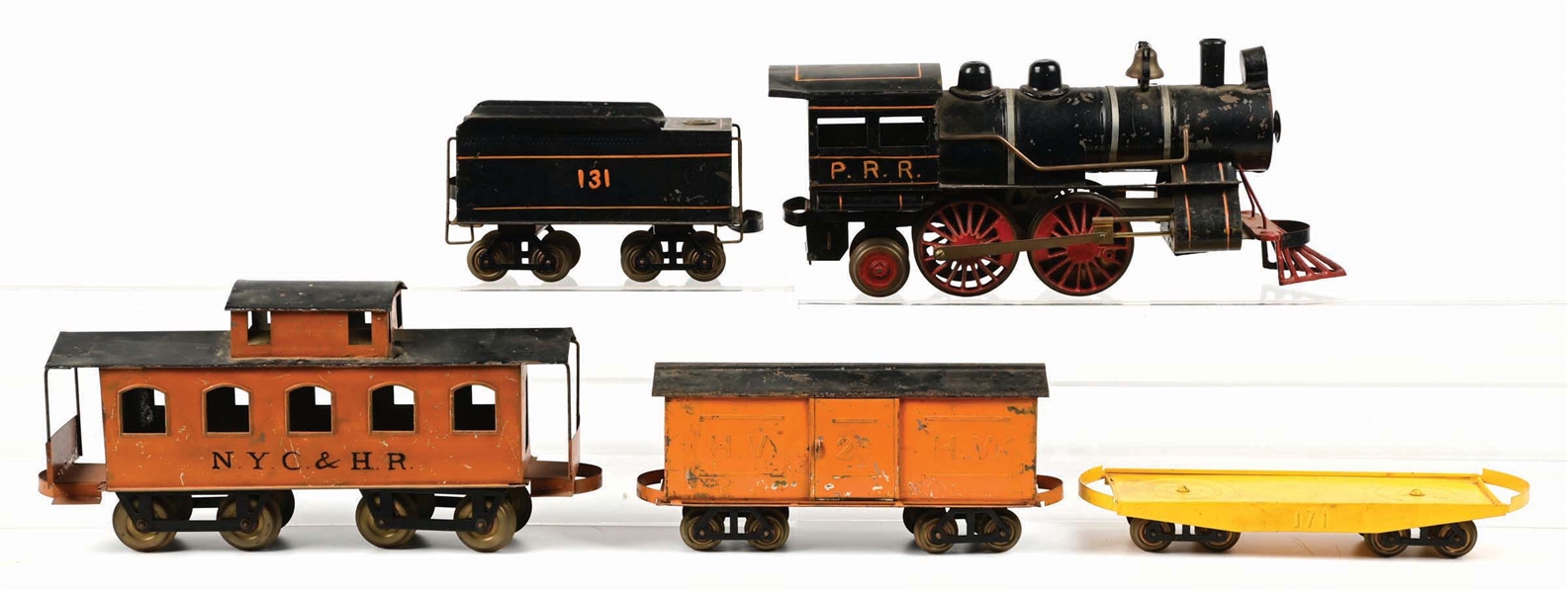 VERY EARLY 1 GAUGE CARLISLE & FINCH FREIGHT TRAIN SET