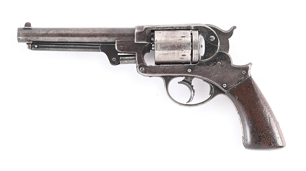 (A) STARR ARMS US  MODEL 1858 DOUBLE ACTION ARMY 44 CONVERSION REVOLVER 