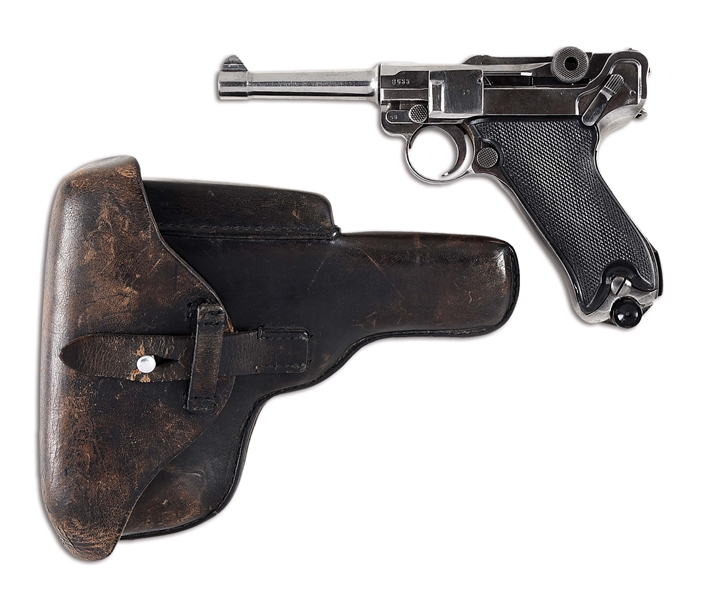 (C) MAUSER P08 LUGER SEMI AUTOMATIC PISTOL. 