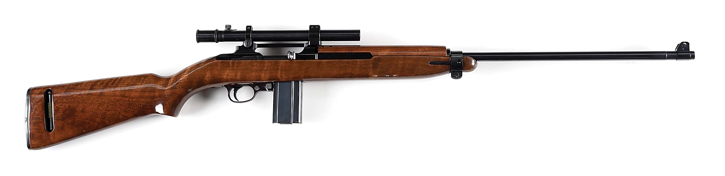 (C) UNIQUE EXPERIMENTAL LONG BARREL INLAND T3 SNIPER CARBINE OF PRESENTATION QUALITY.