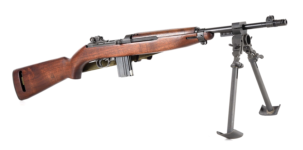 (C) HISTORIC ABERDEEN .22 SCHV TEST IBM M1 CARBINE WITH AMMO AND ACCESSORIES.