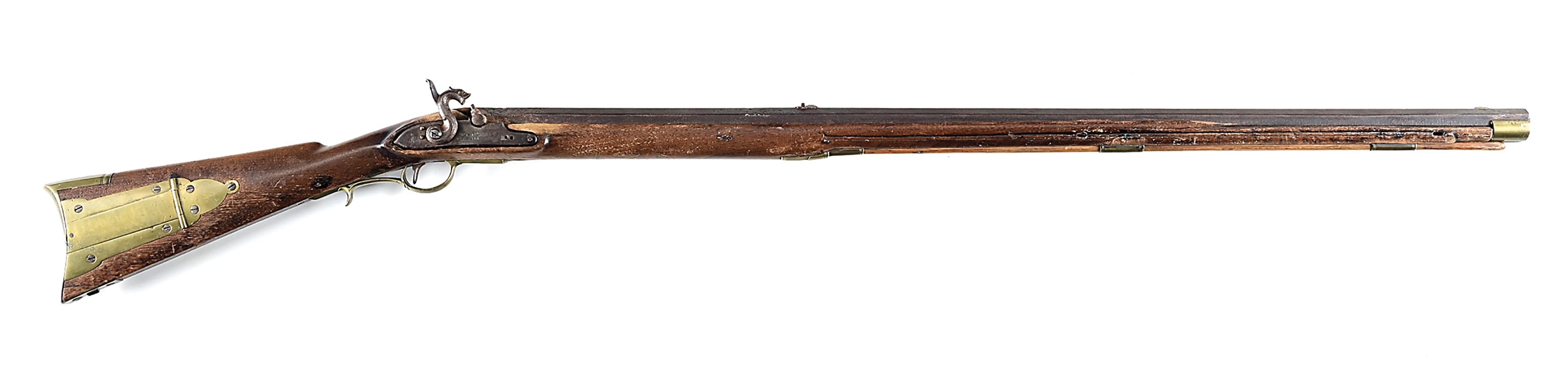 (A) RARE TYPE II VIRGINIA MANUFACTORY PERCUSSION CONVERTED RIFLE DATED 1817.