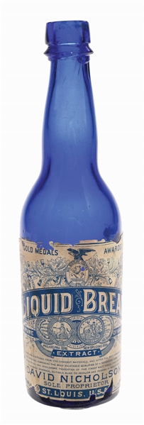 COBALT LIQUID BREAD EXTRACT LABEL BEER BOTTLE