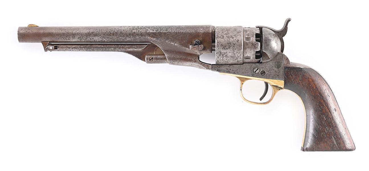 (A) US MARTIAL COLT 1860 ARMY REVOLVER 44 CALIBER 