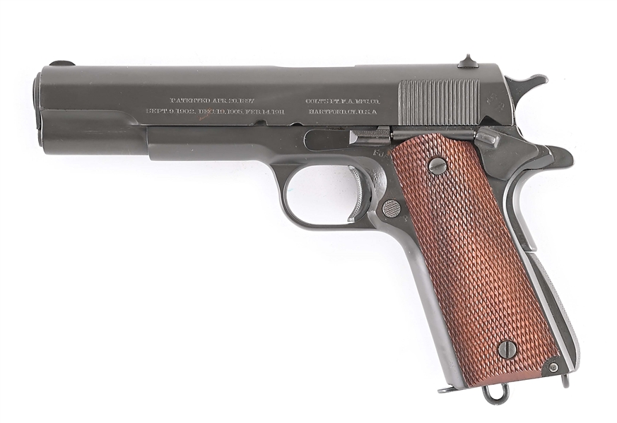 (M) ITHACA / COLT M1911-A1  U.S. PROPERTY SEMI AUTO PISTOL