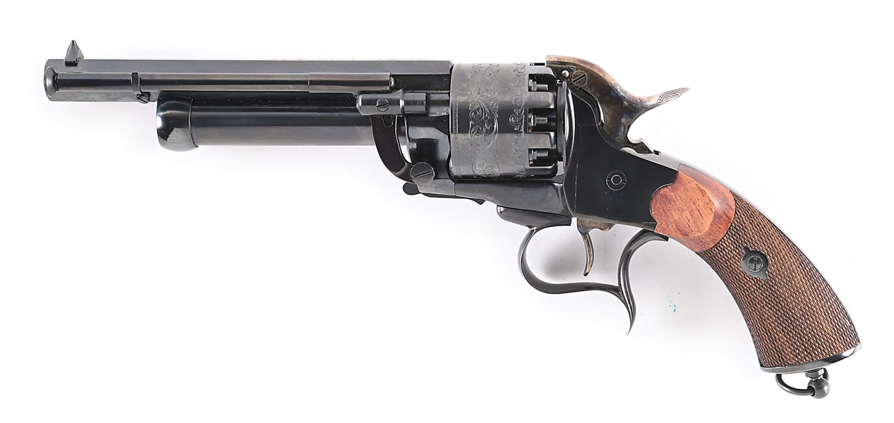 (A) PIETTA LEMAT SINGLE ACTION PERCUSSION REVOLVER.