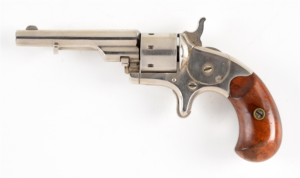 (A) RARE EJECTOR MODEL  COLT .22 OPEN TOP REVOLVER.