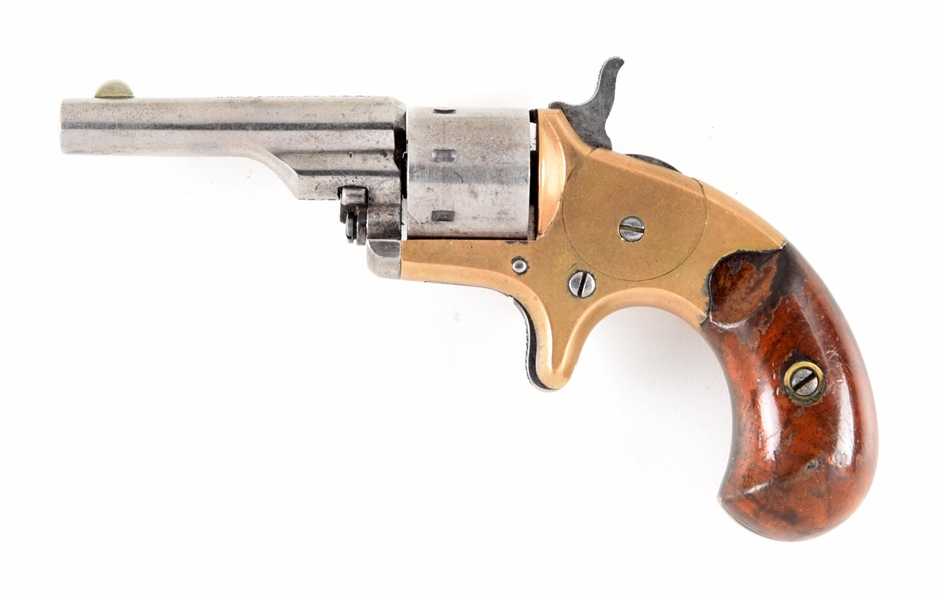 (A) COLT OPEN TOP .22 REVOLVER.