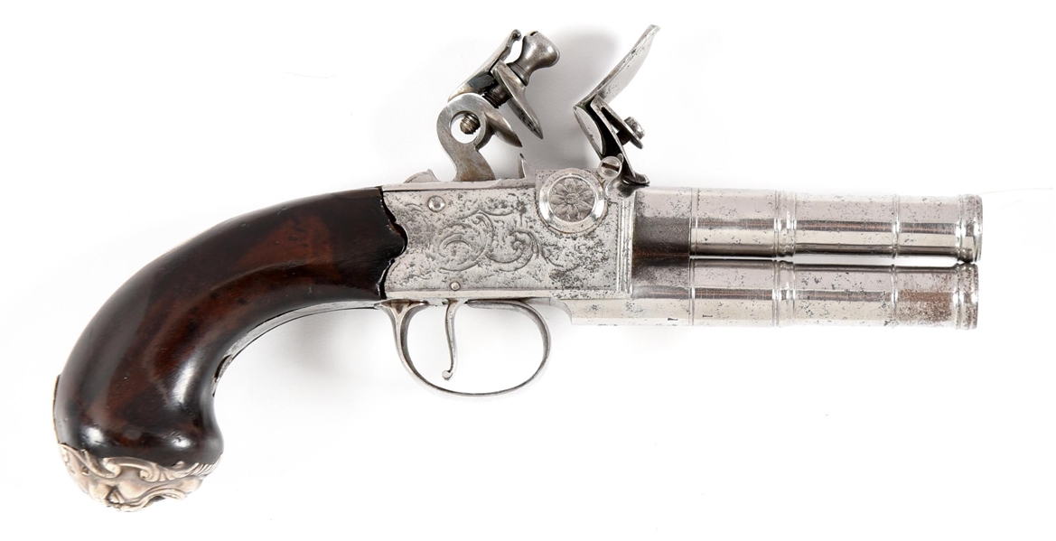 (A) KETLAND TAP ACTION FLINTLOCK PISTOL.