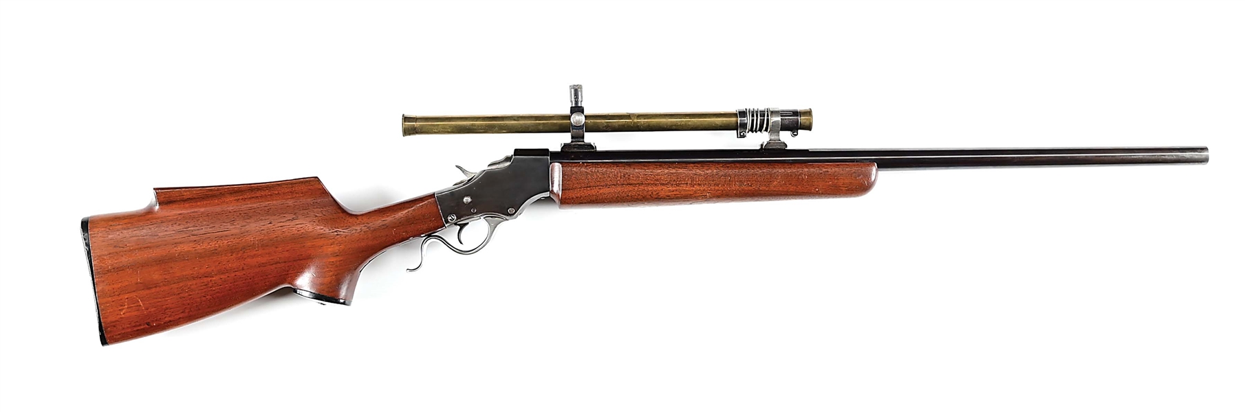 (C) STEVENS MODEL 44 1/2 .22 HORNET SINGLE SHOT RIFLE 