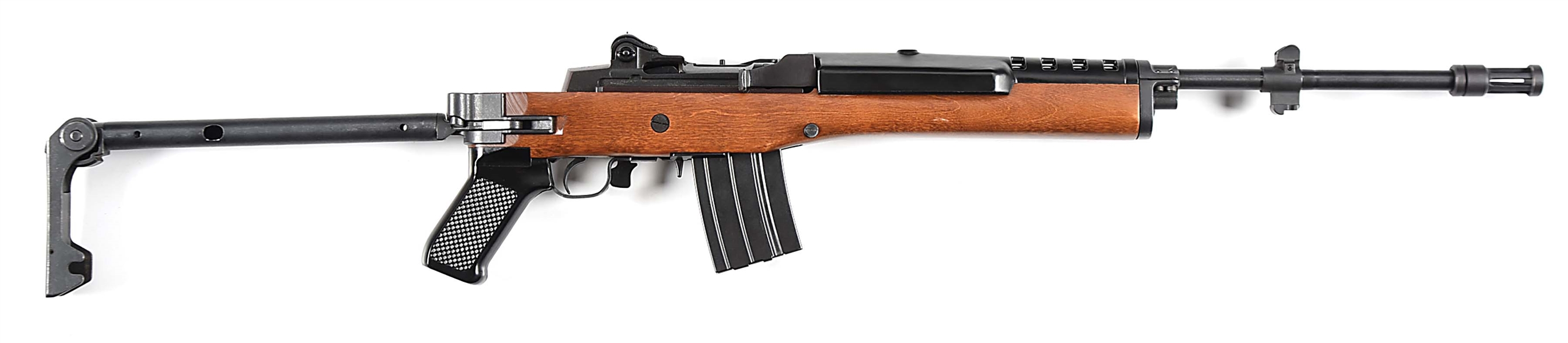 (M) RUGER MINI-14 .223 SEMI AUTOMATIC RIFLE WITH FOLDING STOCK