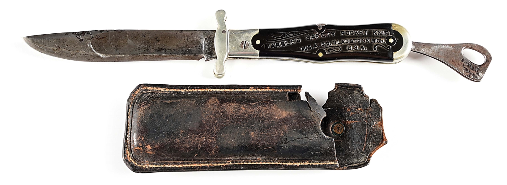 PRE-WWI MARBLES FOLDING SAFETY HUNTER.