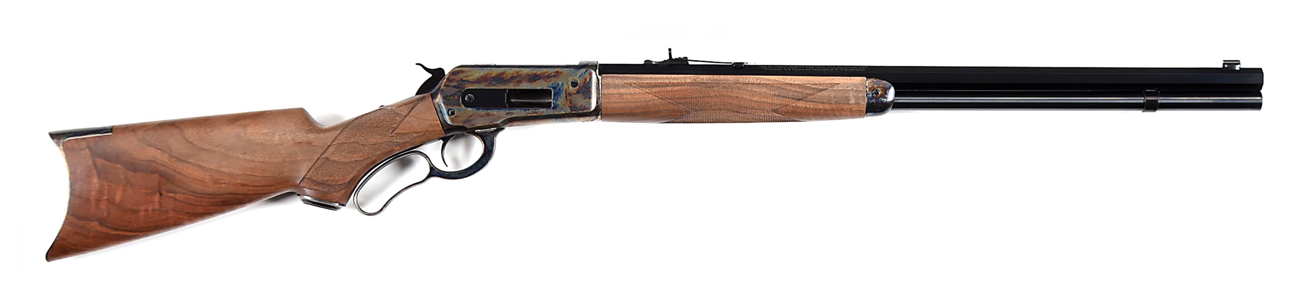 (M) DELUXE WINCHESTER 1886 LEVER ACTION RIFLE.