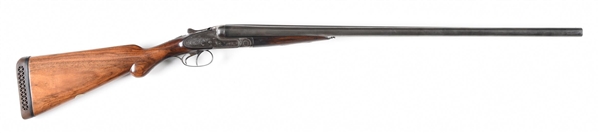 (M) BELGIN PROOFED UMARKED SIDE BY SIDE SHOTGUN. 