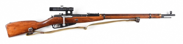 (C) TULSKY EXPORT IZHEVSK MODEL 91/30 PU SNIPER BOLT ACTION RIFLE.