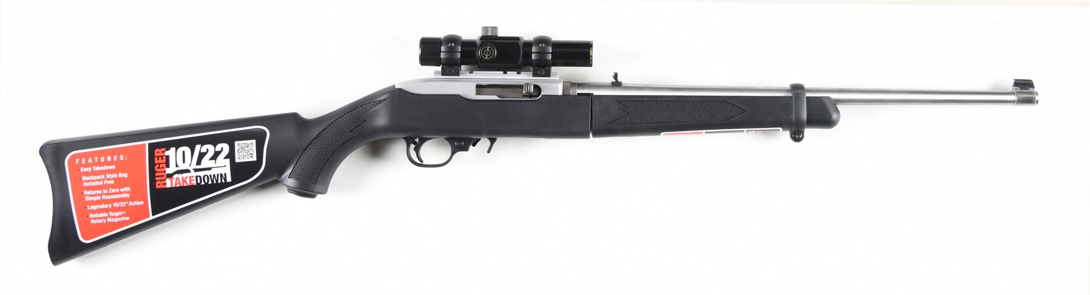 (M) RUGER 10/22 TAKEDOWN SEMI AUTOMATIC RIFLE. 