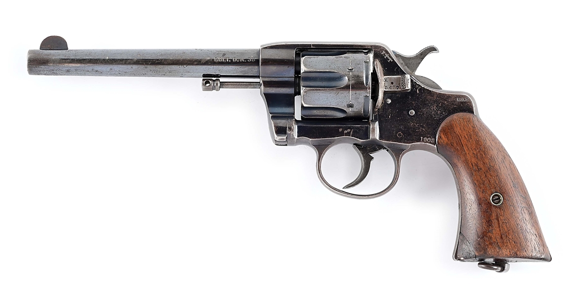 (C) COLT NEW ARMY D.A. 38 DOUBLE ACTION REVOLVER (1903).