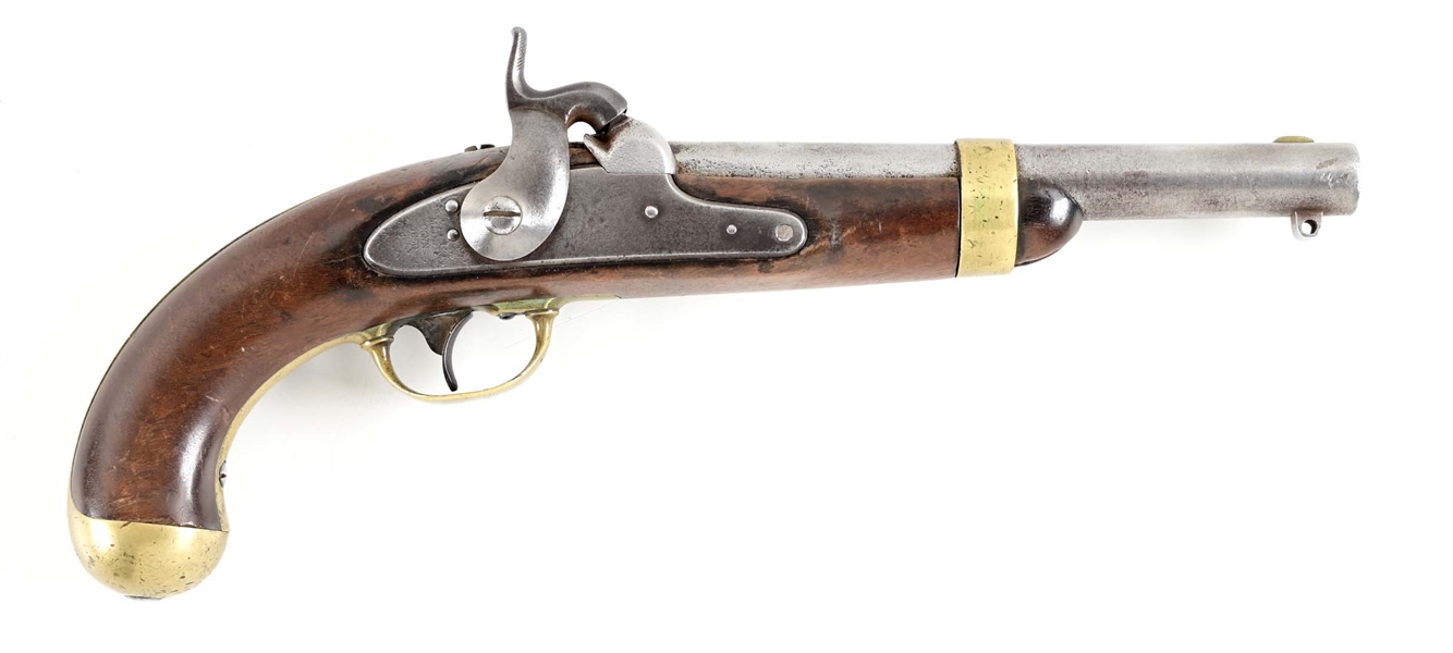 (A) US MODEL 1842 PERCUSSION PISTOL BY ASTON.