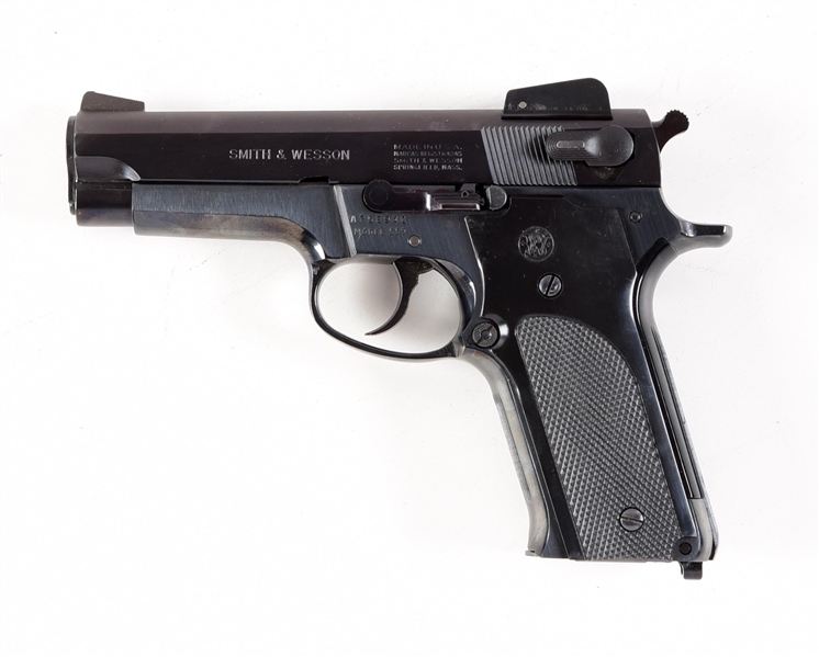 (M) SMITH & WESSON MODEL 559 SEMI AUTOMATIC PISTOL.