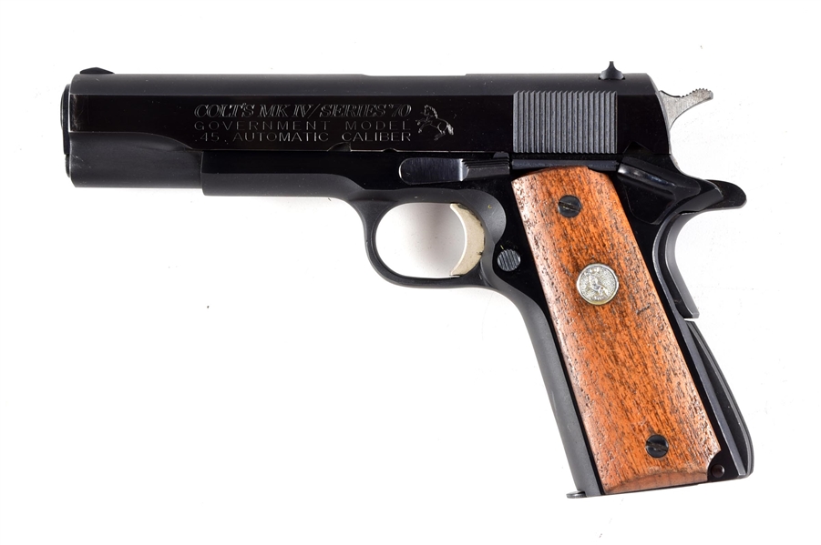 (C) COLT SERIES 70 1911 GOVERMENT MODEL .45 ACP SEMI AUTOMATIC PISTOL.