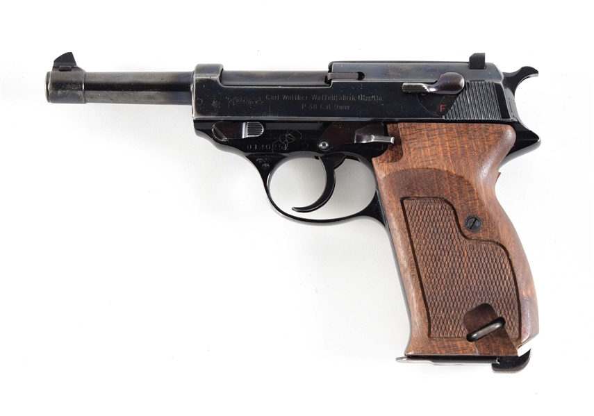 (C) WALTHER P38 SEMI AUTOMATIC PISTOL.