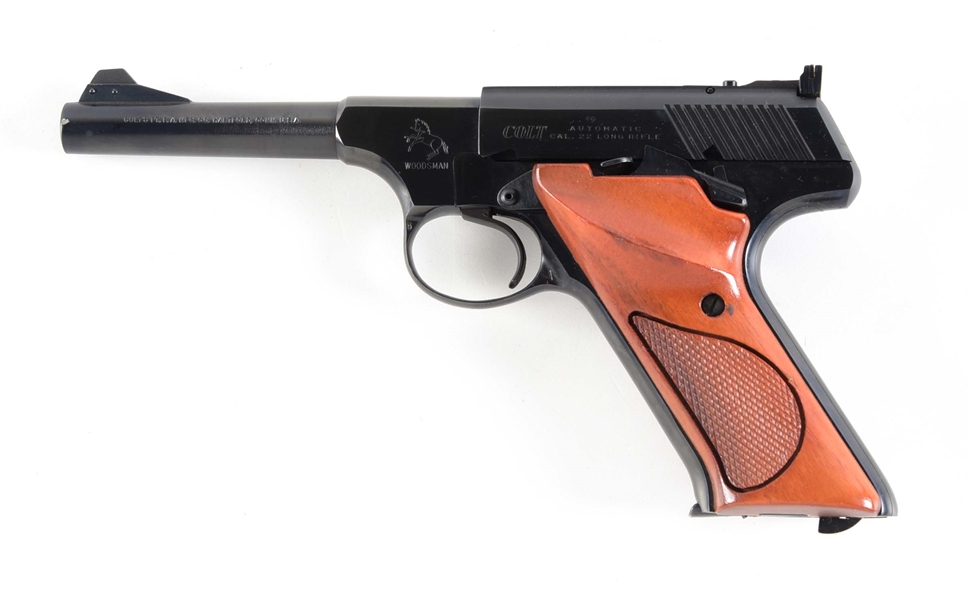 (M)COLT WOODSMAN SEMI AUTOMATIC TARGET PISTOL.