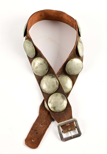 SOUTHERN PLAINS STYLE VINTAGE CONCHO BELT 