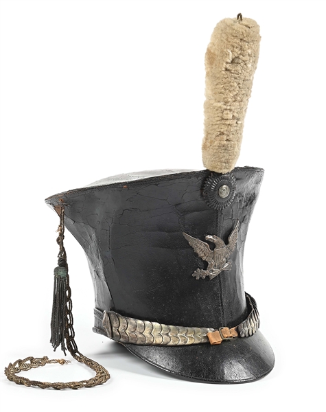 US M1821 INFANTRY OFFICERS BELL CROWN SHAKO.