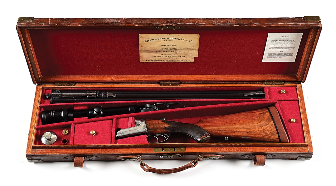 (C) HARRISON & HUSSEY .450/400 3" NITRO EXPRESS DOUBLE RIFLE