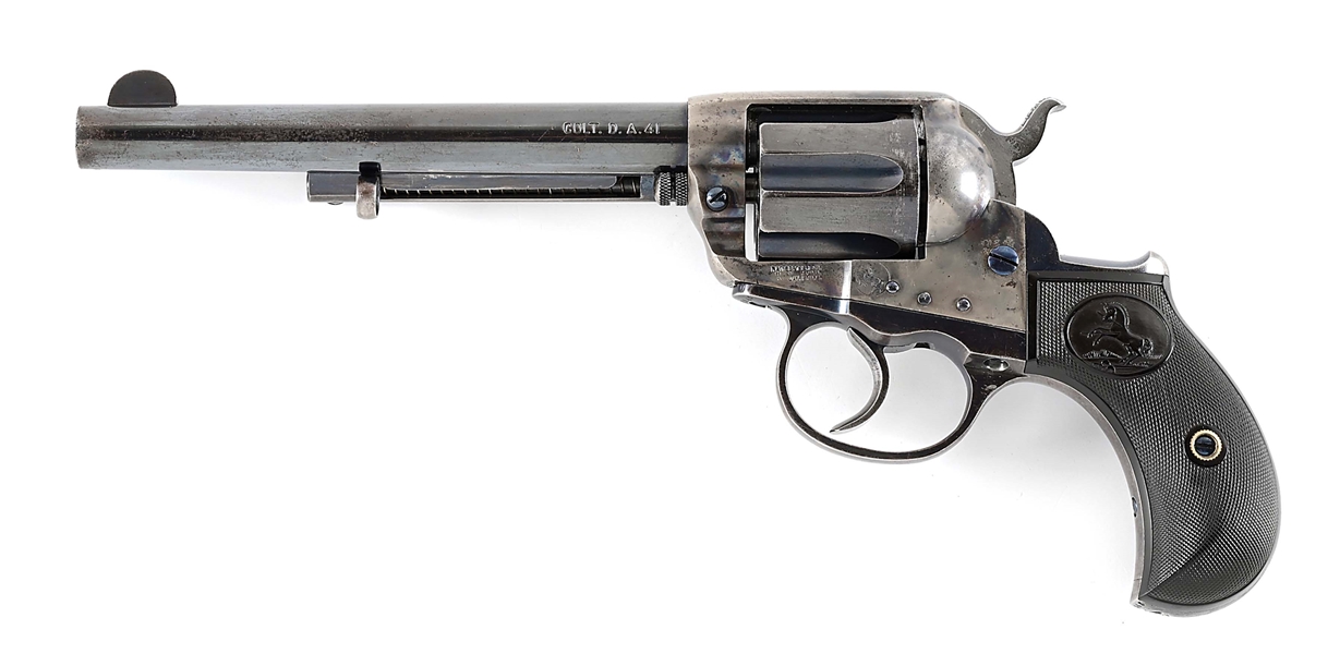 (C) COLT MODEL 1877 THUNDERER DOUBLE ACTION REVOLVER.