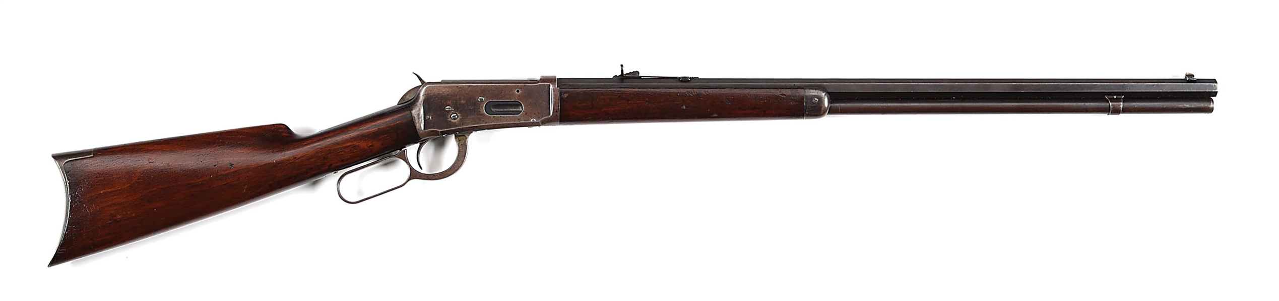 (A) EARLY FIRST MODEL WINCHESTER MODEL 1894 LEVER ACTION RIFLE IN .38-55 WCF..