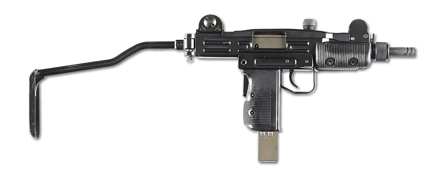 (N) HIGH CONDITION FACTORY ORIGINAL IMI MINI UZI MACHINE GUN WITH POLICE PROPRTY TAG (UNRESTRICTED - FULLY TRANSFERABLE).