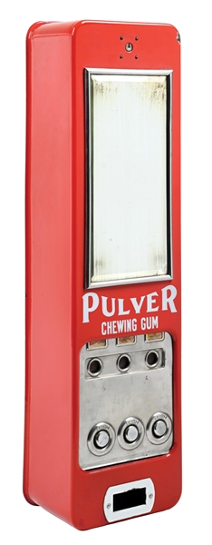 1¢ PULVER CHEWING GUM VENDING MACHINE W/ MIRROR